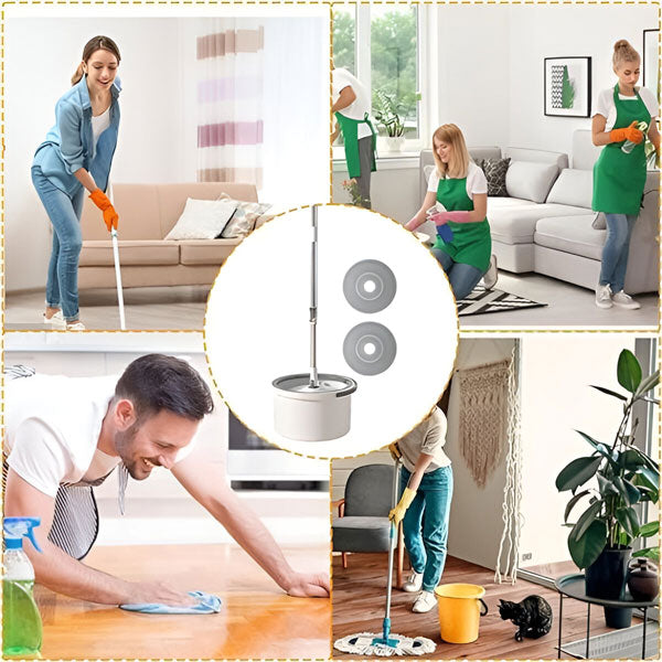 Set mop rotativ cu găleată EasySweep™