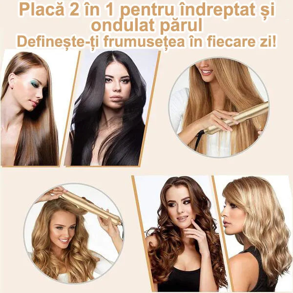 Placă de Păr 2 în 1 EasyStyle™