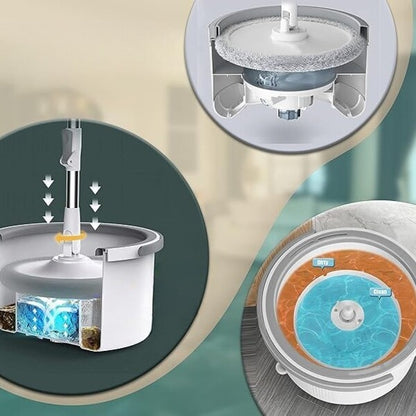 Set mop rotativ cu găleată EasySweep™